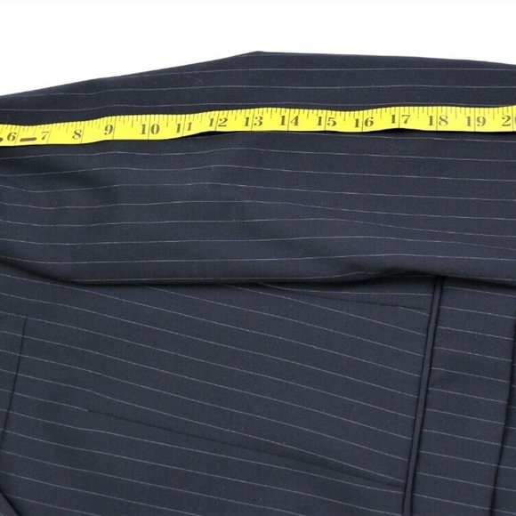 Calvin Klein Men's Sport Coat Size 46 R 100% Wool Jacket Blazer Dark Navy - Picture 11 of 13